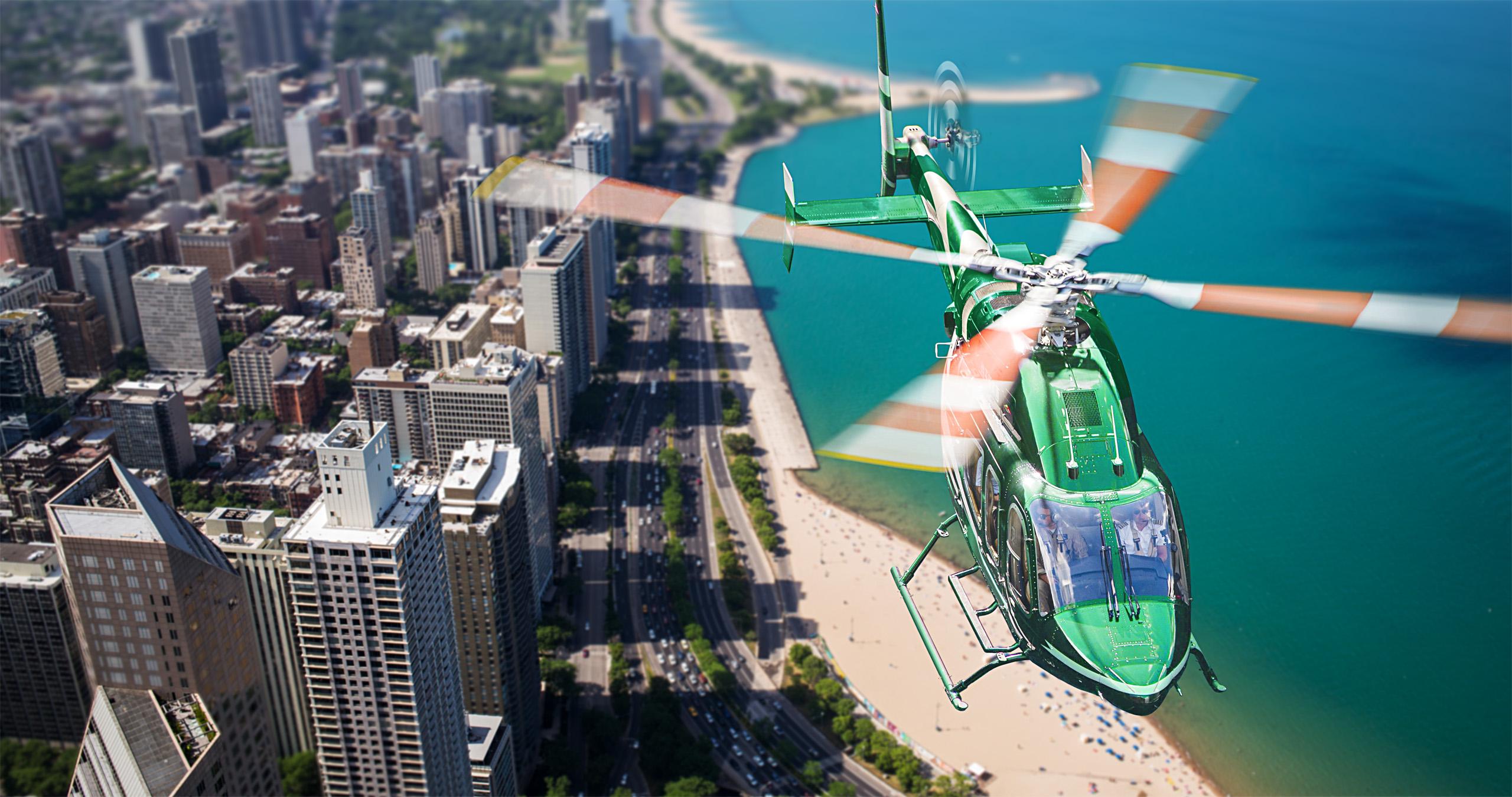 BELL 429 OVER MIAMI
